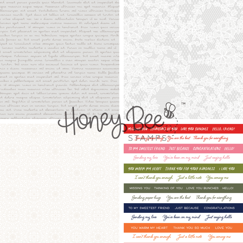 Summer Stems - 5.5"x8.5" - 24 Double-Sided Sheets - Includes Paper Organizer! - Honey Bee Stamps