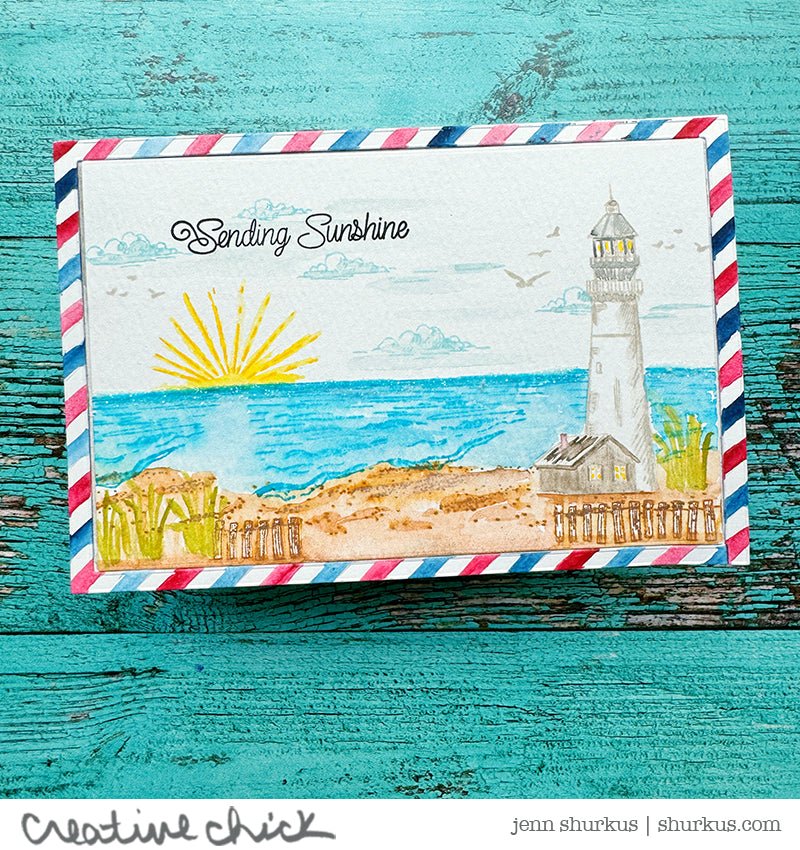 Sunkissed Summer - 4x6 Photopolymer Stamp Set - Honey Bee Stamps