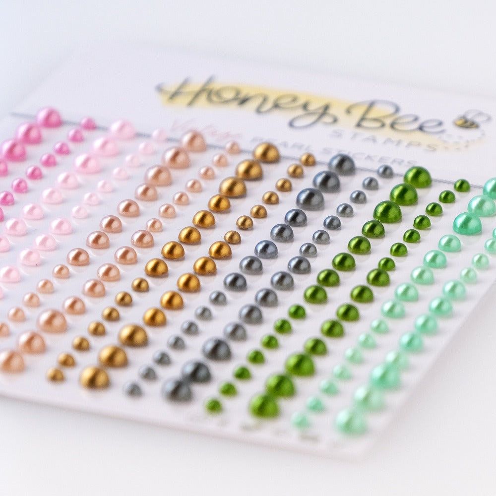 Vintage Pearls - Pearl Stickers - 210 Count - Honey Bee Stamps