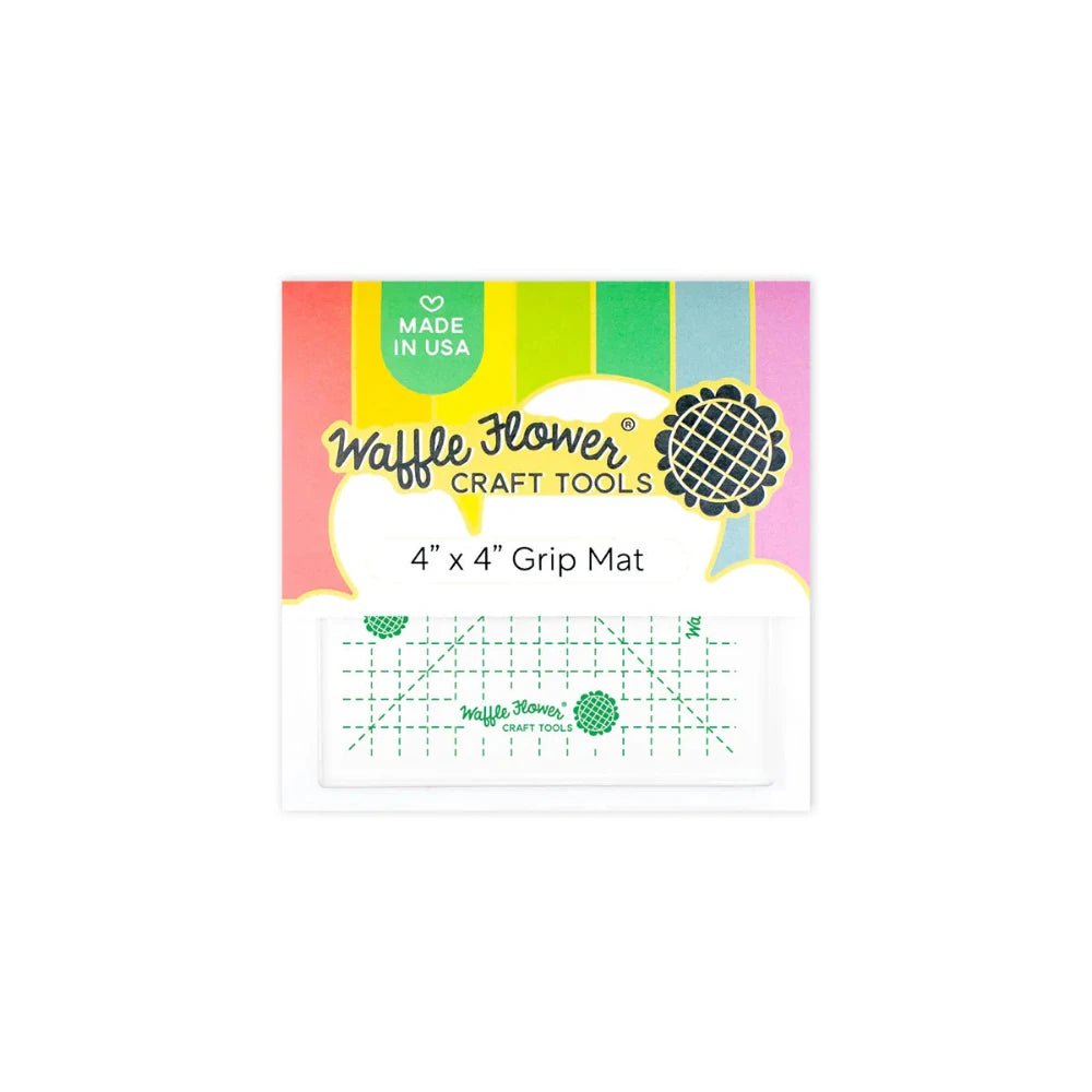 Waffle Flower Grip Mat - 4"x4" - Honey Bee Stamps