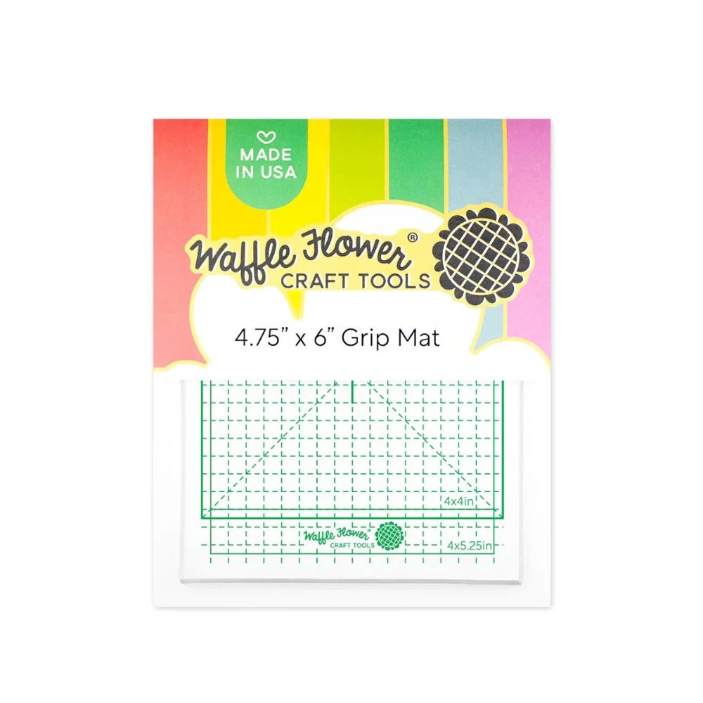 Waffle Flower Grip Mat v2 - 4.75” x 6” - Honey Bee Stamps