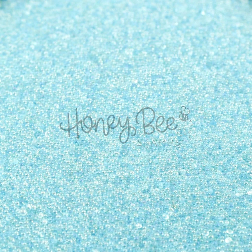 Aqua Tiny Bubbles No Hole Glass Beads from Honey Bee Stamps