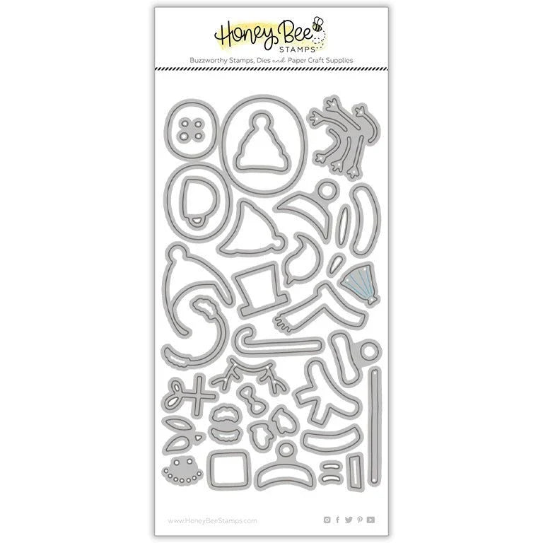 Build A Snowman - Honey Cuts - Stand - Alone Dies - Honey Bee Stamps