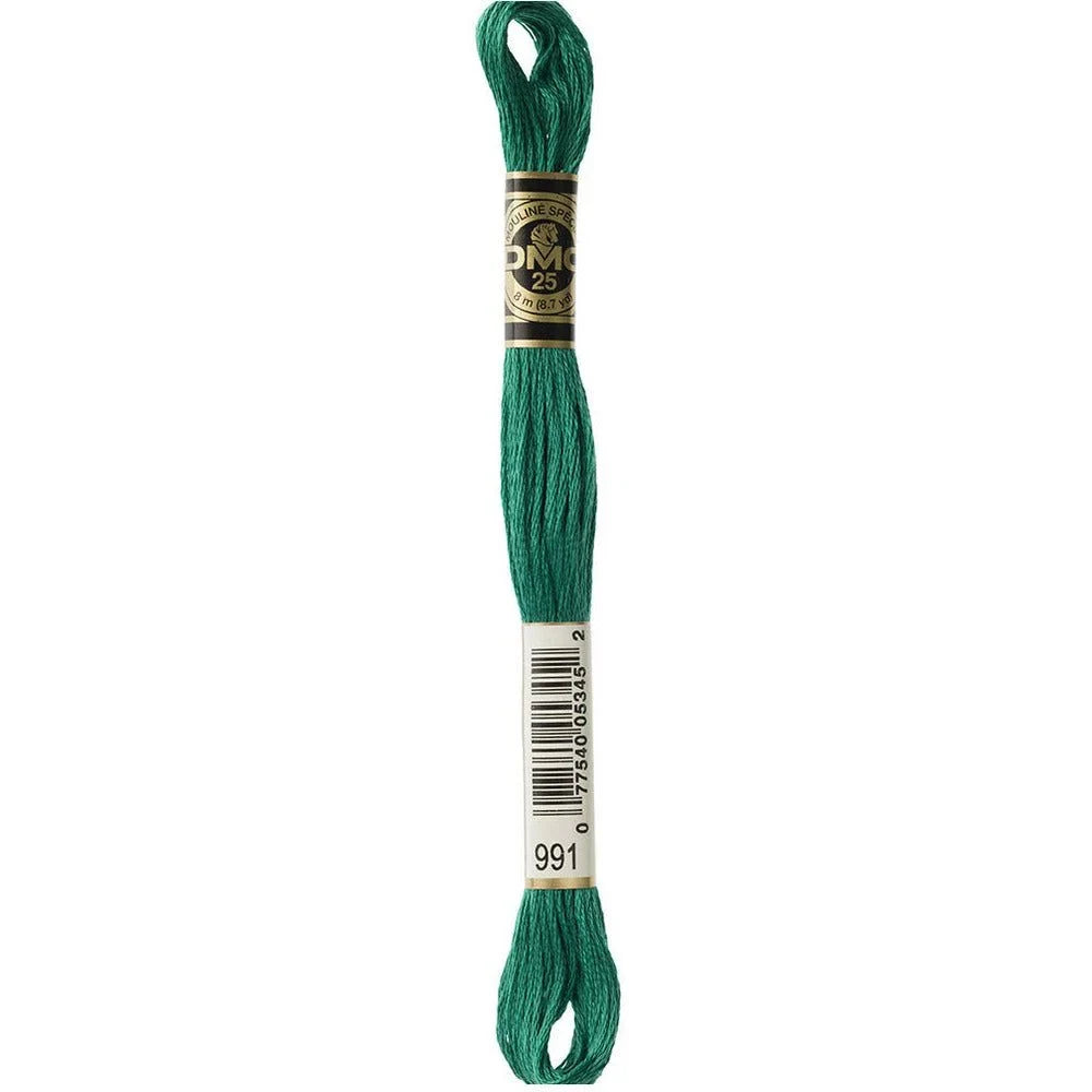 DMC Embroidery Floss, 6 - Strand - Aquamarine Dark 991 - Honey Bee Stamps