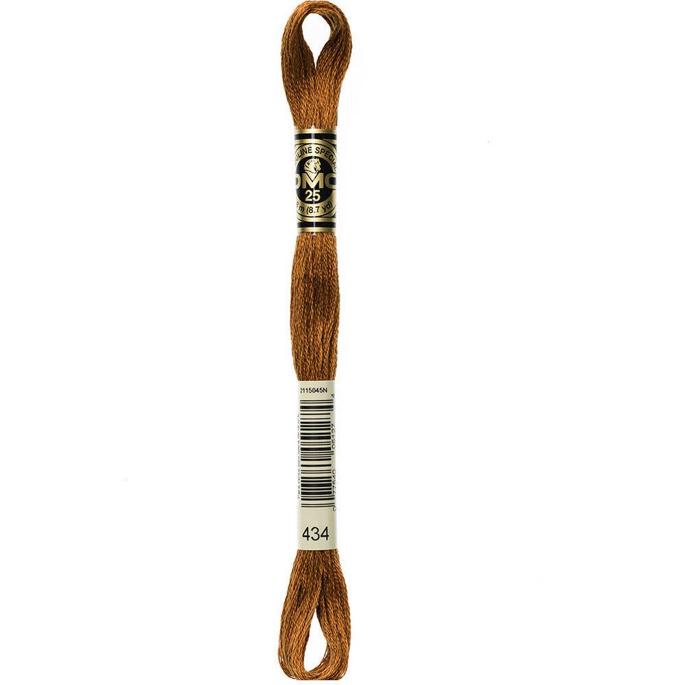 DMC Embroidery Floss, 6 - Strand - Brown Light 434 - Honey Bee Stamps