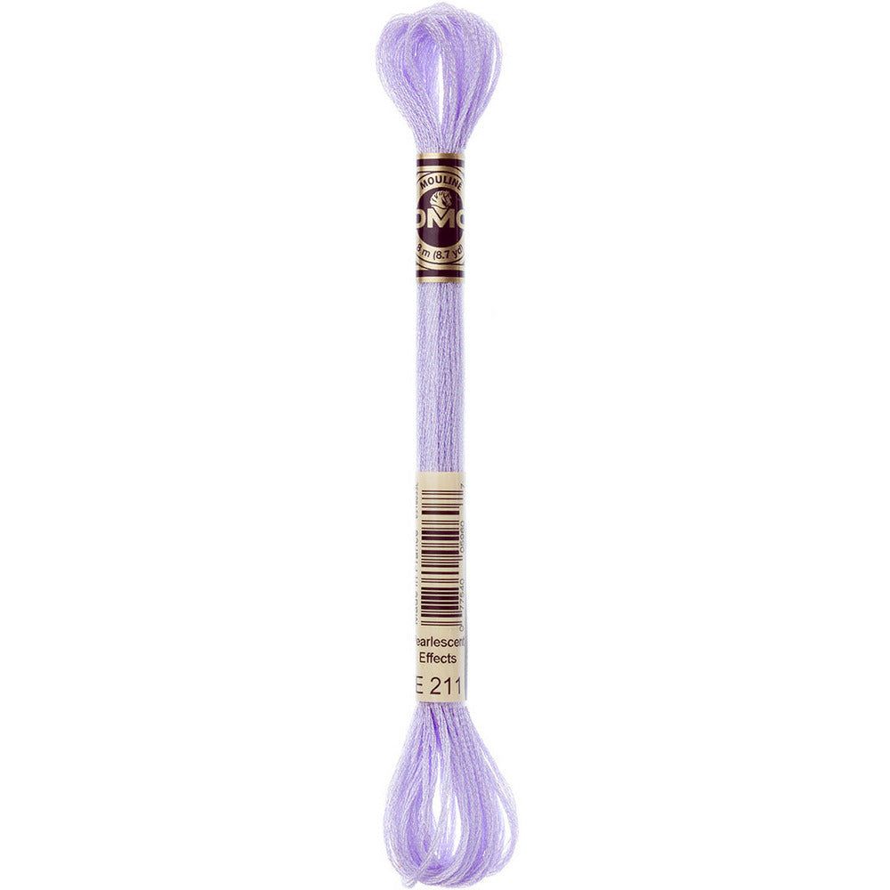 DMC Light Effects Embroidery Floss, 6 - Strand Special Thread - Lilac E211 - Honey Bee Stamps