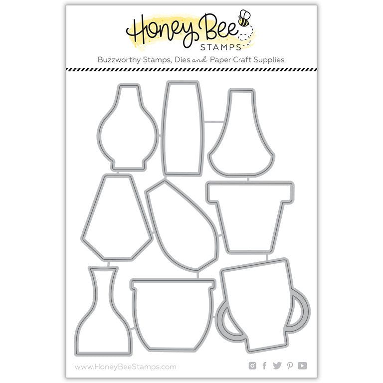 Floral Vases - Honey Cuts - Stand - Alone Dies - Honey Bee Stamps