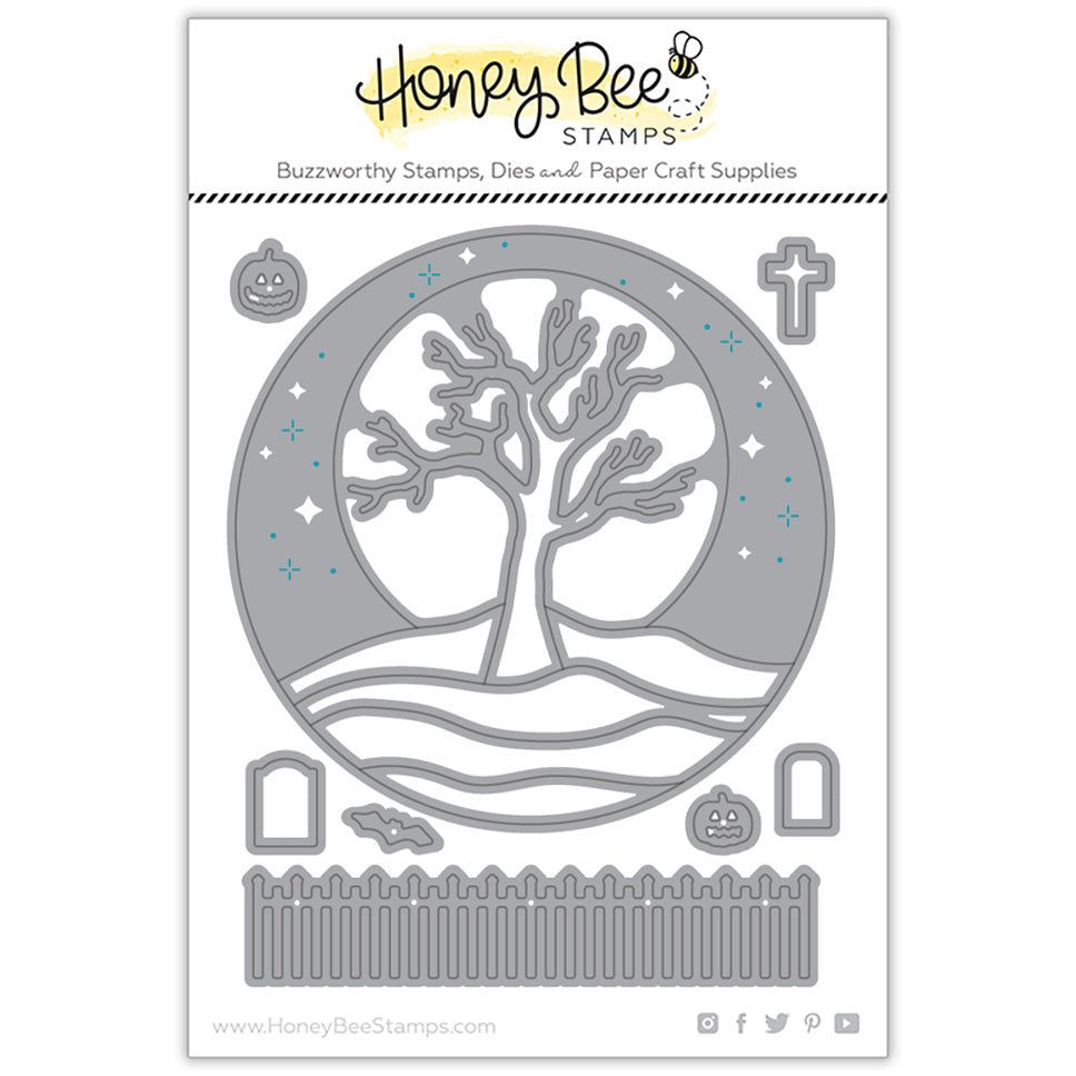 Fright Night Circlescape - Honey Cuts - Stand - Alone Dies - Retiring - Honey Bee Stamps