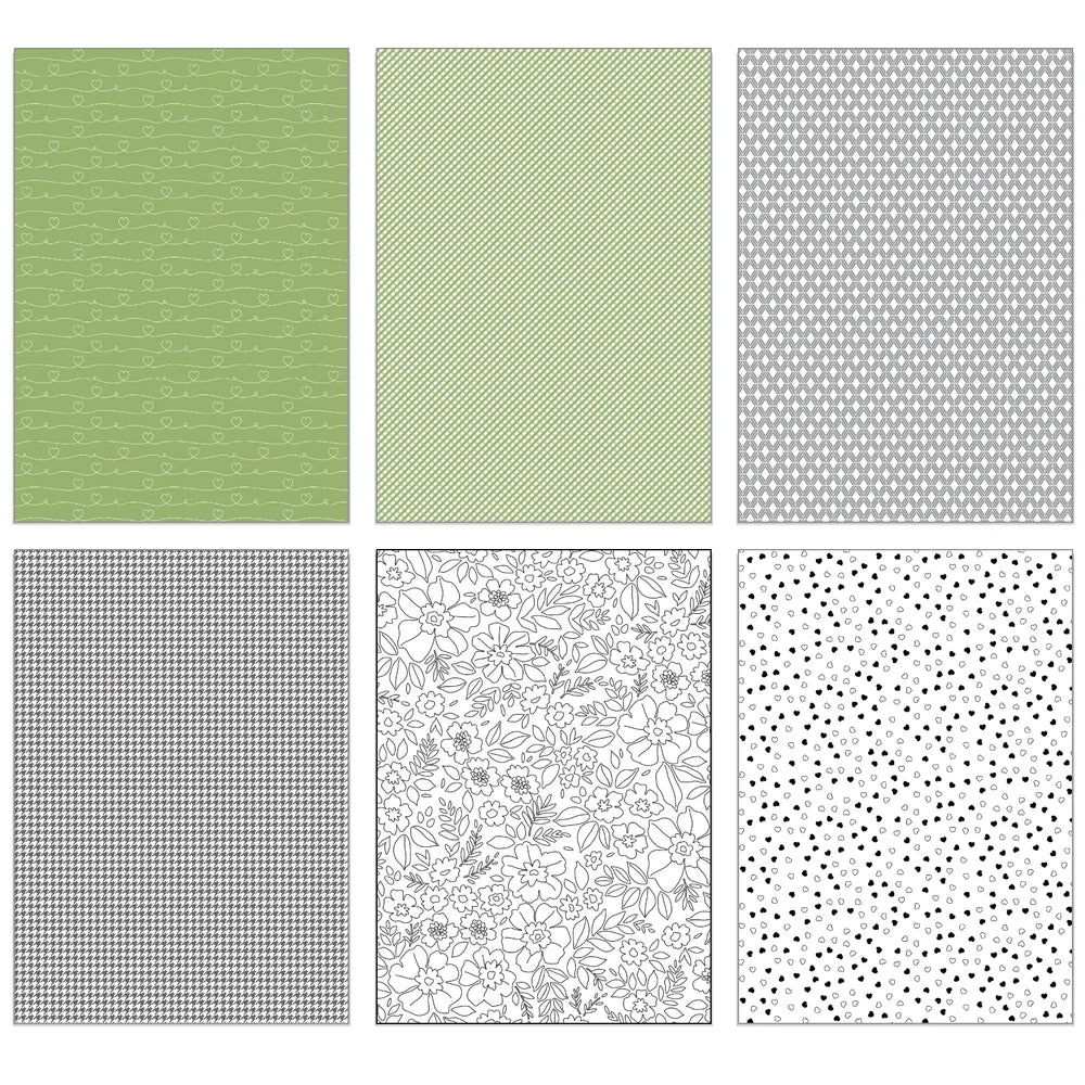 Happy Hearts Paper Pad 6x8.5 - 24 Double - Sided Sheets - Honey Bee Stamps
