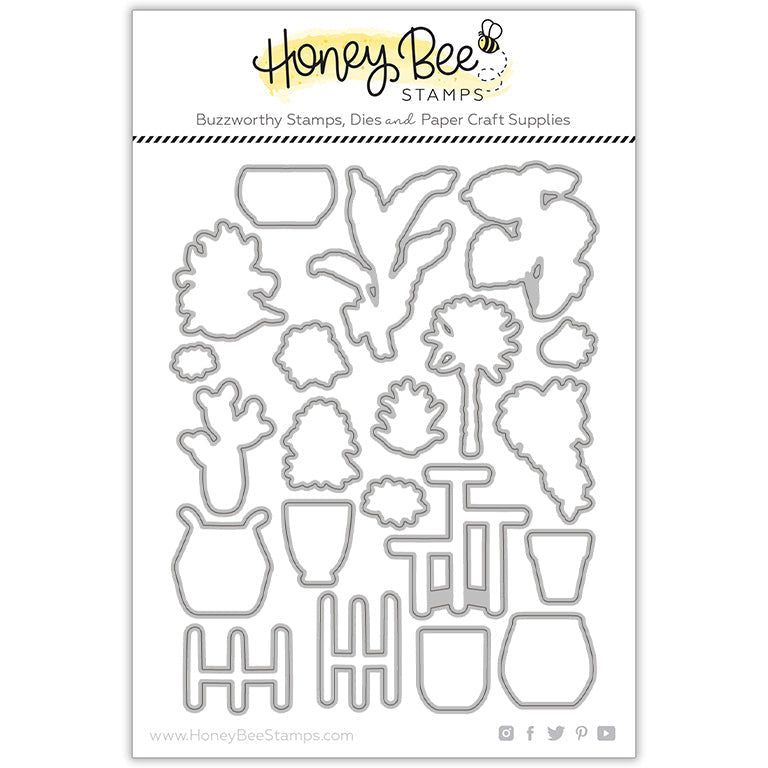 Happy Plants - Honey Cuts - Coordinating Dies - Honey Bee Stamps