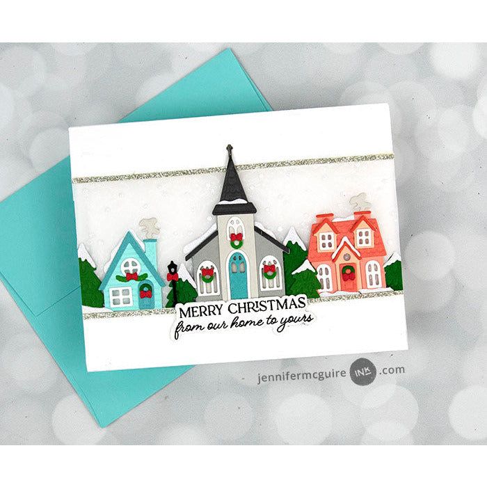 Home For The Holidays - 4x5 Photopolymer Stamp Set - Honey Bee Stamps