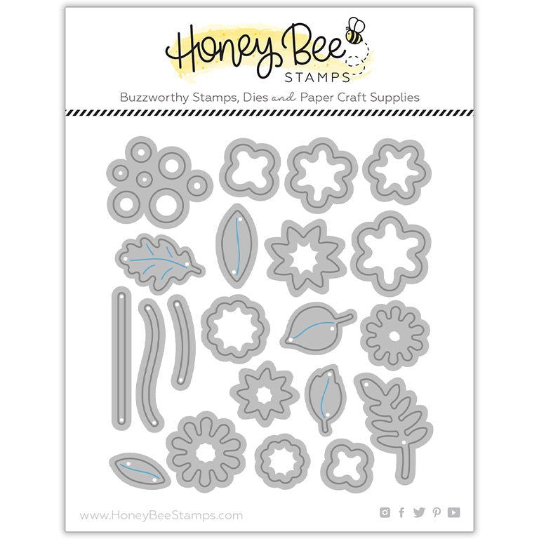 Itty Bitty Fall Flowers - Honey Cuts - Stand - Alone Dies - Honey Bee Stamps
