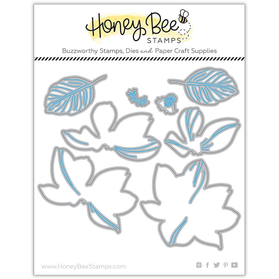 Lovely Layers: Magnolia - Honey Cuts - Stand - Alone Dies - Honey Bee Stamps