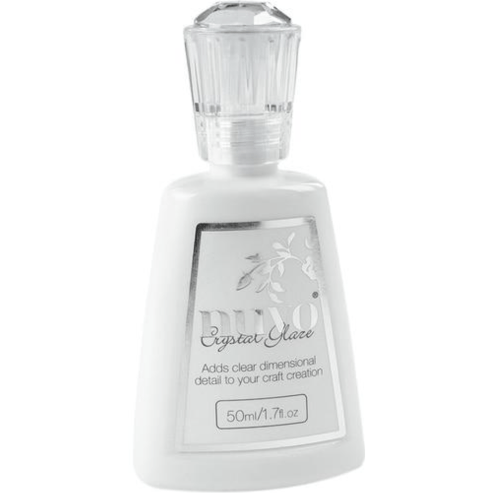 Nuvo by Tonic Studios Crystal Glaze liquid glue bottle for dimensional craft details.