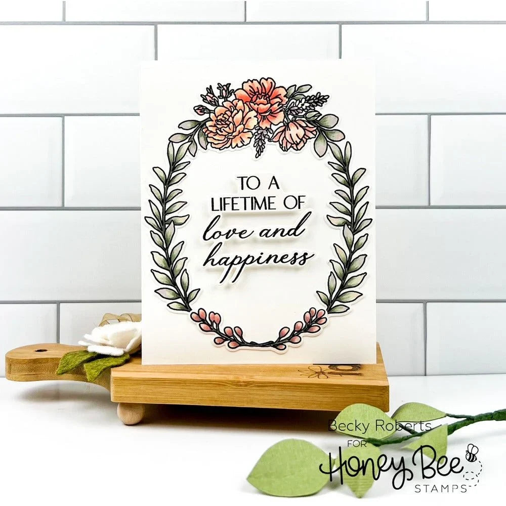 Perfect Day - 6x8 Photopolymer Stamp Set - Retiring - Honey Bee Stamps