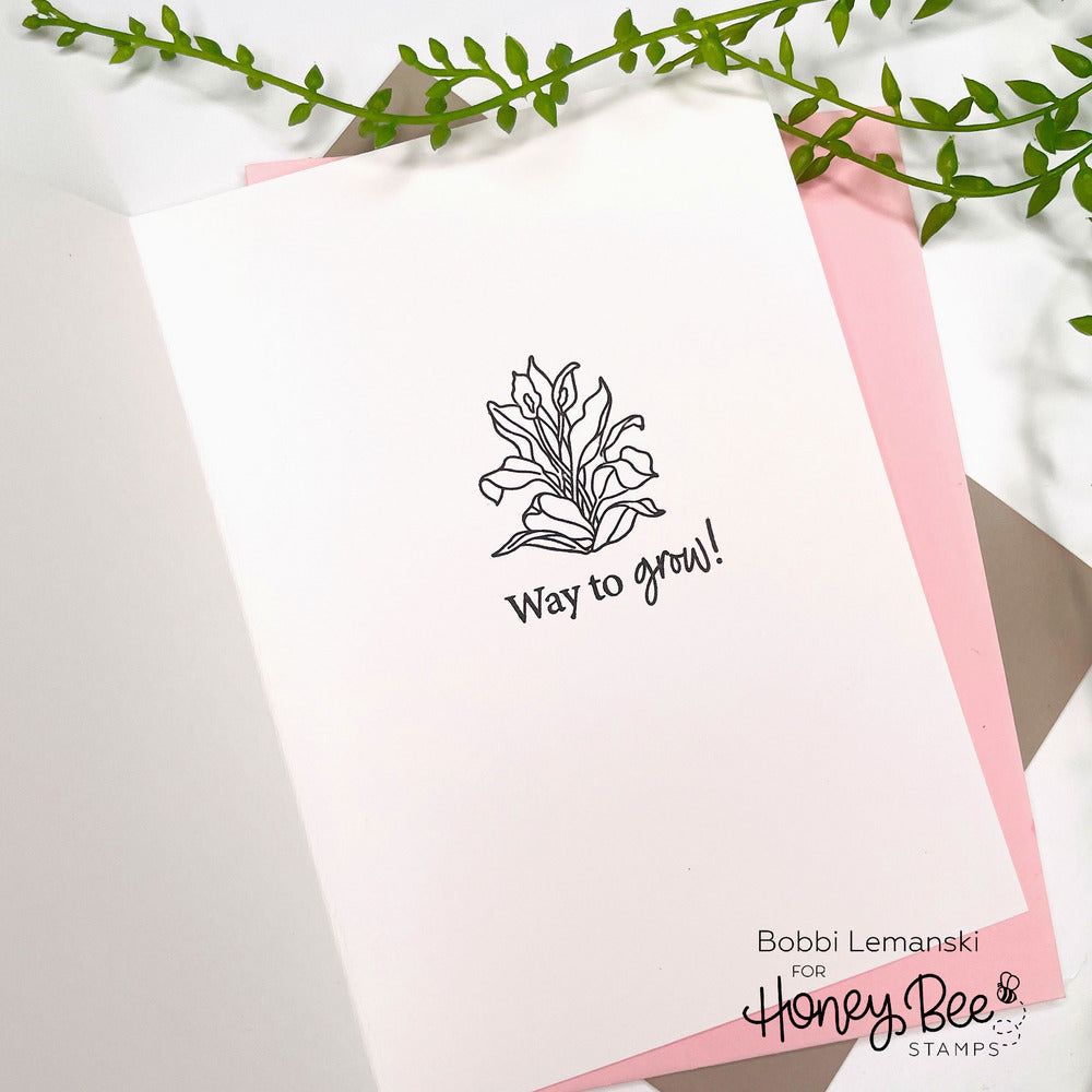 Rooting For You - 6x6 Photopolymer Stamp Set - Honey Bee Stamps