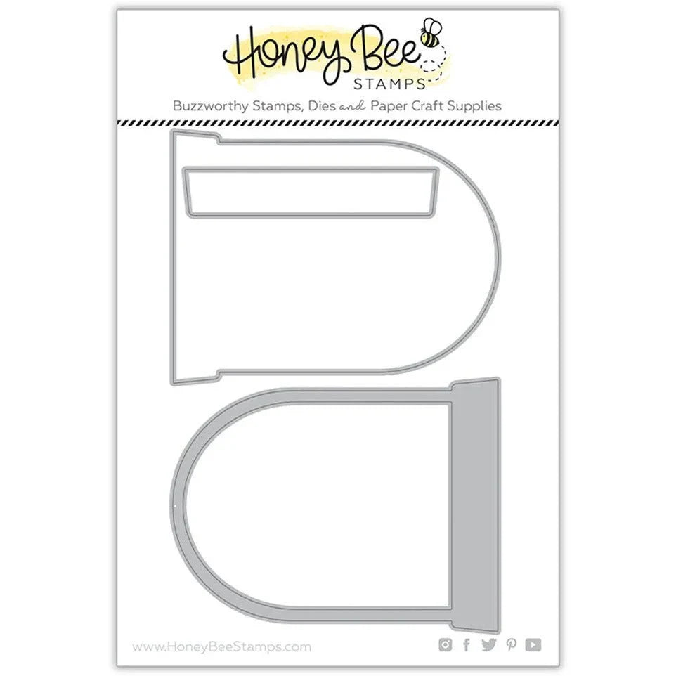 Snow Globe A2 Shaker or Card Base - Honey Cuts - Stand - Alone Dies - Honey Bee Stamps