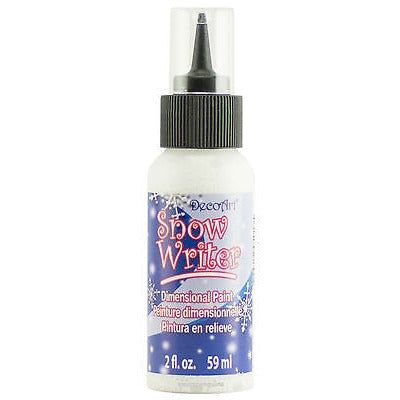 DecoArt Snow Writer dimensional paint bottle for snow-like craft effects