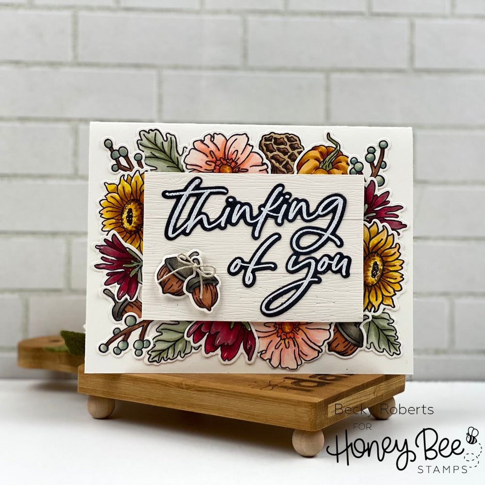 Thinking Of You Big Time - 6x8 Photopolymer Stamp Set - Honey Bee Stamps