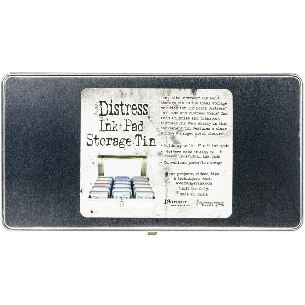 Tim Holtz Distress Ink 3" Square Ink Pad Storage Tin - Honey Bee Stamps