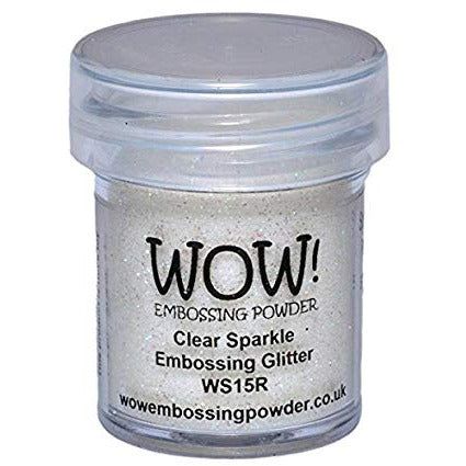 WOW! Glitter Embossing Powder - Clear Sparkle - Honey Bee Stamps