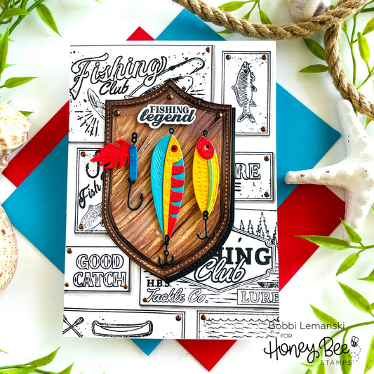 A Card for the Fishing Legend - Honey Bee Stamps