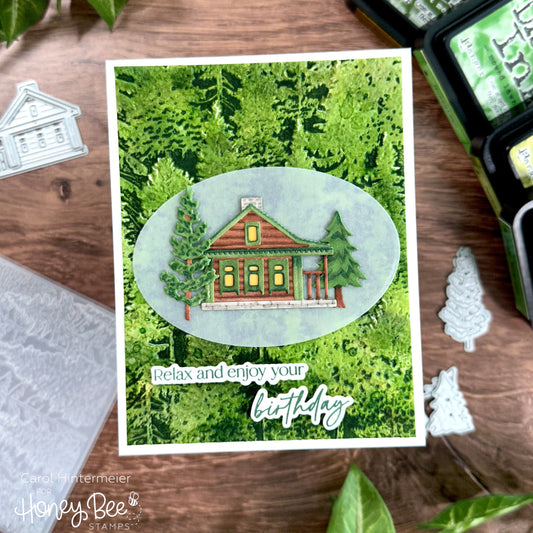 Birthday Card with A Fun Embossing Folder Technique - Honey Bee Stamps
