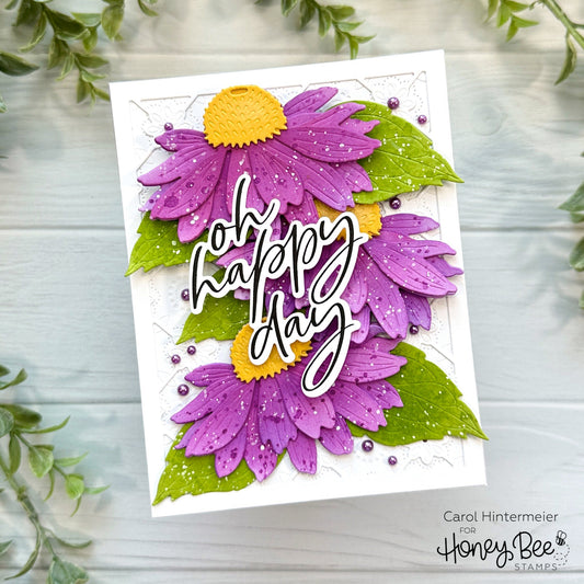 Celebration Card with Lovely Layers: Coneflower - Honey Bee Stamps