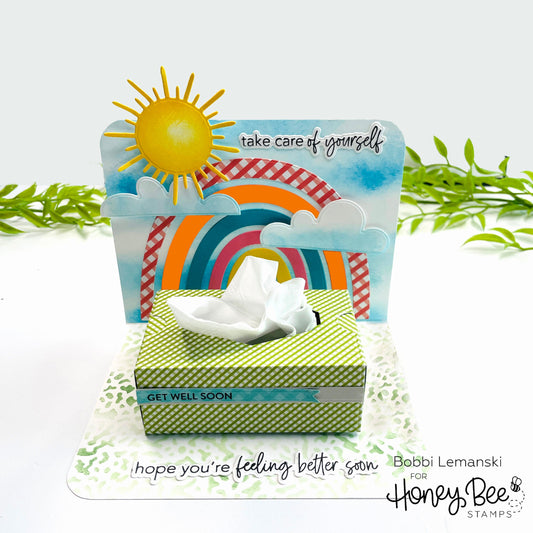 Get Well Tissue Box Card - Honey Bee Stamps