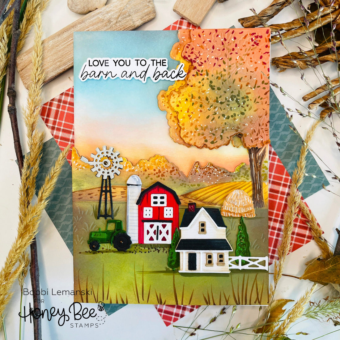I Love You to the Barn and Back - Honey Bee Stamps