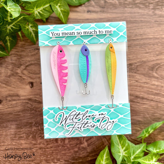 See Through Card with Lovely Layers: Lures - Honey Bee Stamps