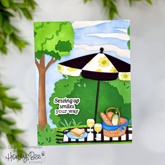 Serving Up Smiles Your Way -- Fun With Stencil Sets - Honey Bee Stamps