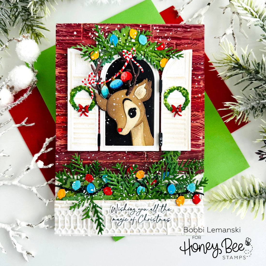The Magic of Rudolph - Honey Bee Stamps