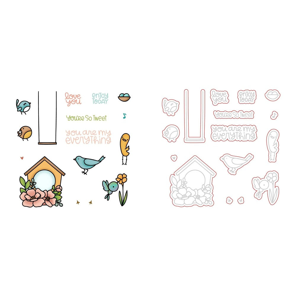 Tweeties Stamp Set and Coordinating Honey Cuts Bundle