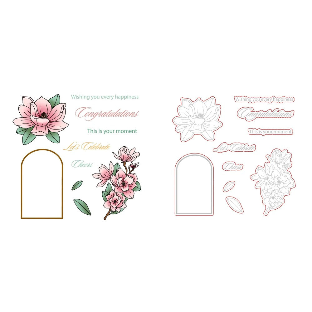 Every Happiness Stamp Set and Coordinating Honey Cuts Bundle