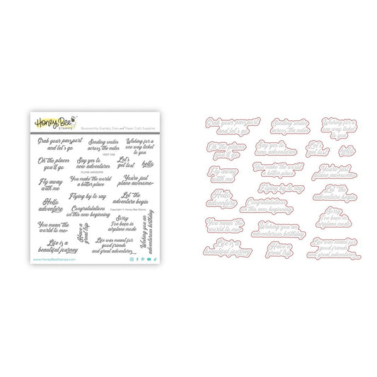 Plane Awesome Stamp Set and Coordinating Honey Cuts Bundle