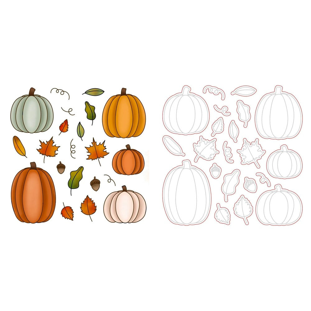 Pumpkin Patch Stamp Set and Coordinating Honey Cuts Bundle