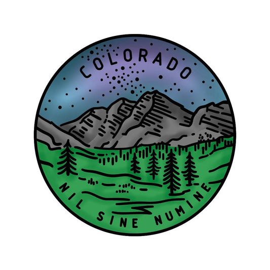 50 States Circles - 2x2 Photopolymer Stamp Set - Colorado - Honey Bee Stamps
