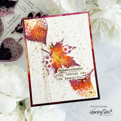 Keepsake Sentiments: Fall - Honey Cuts Coordinating Dies