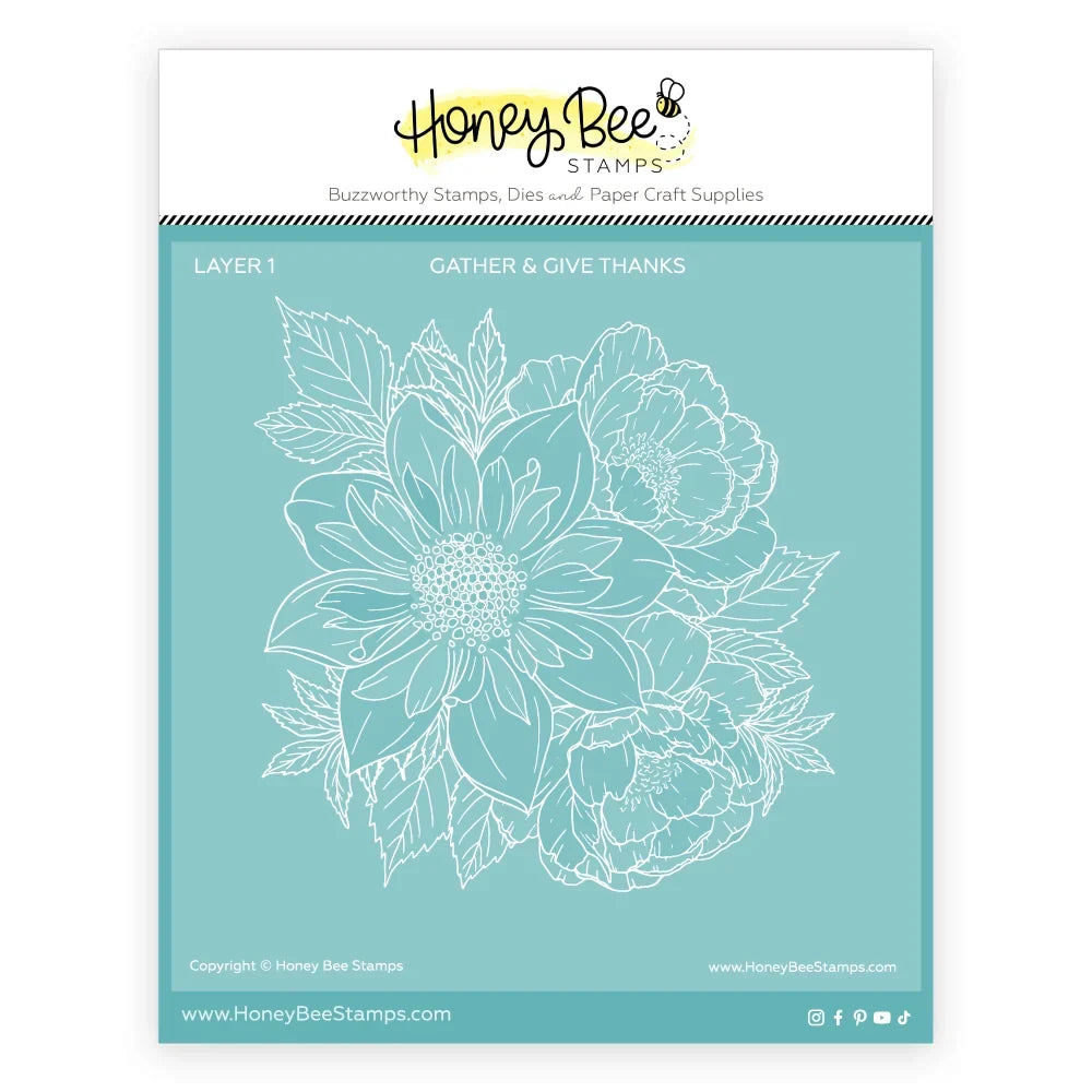 Gather & Give Thanks - Set of 7 - 6"x6" Coordinating Stencils