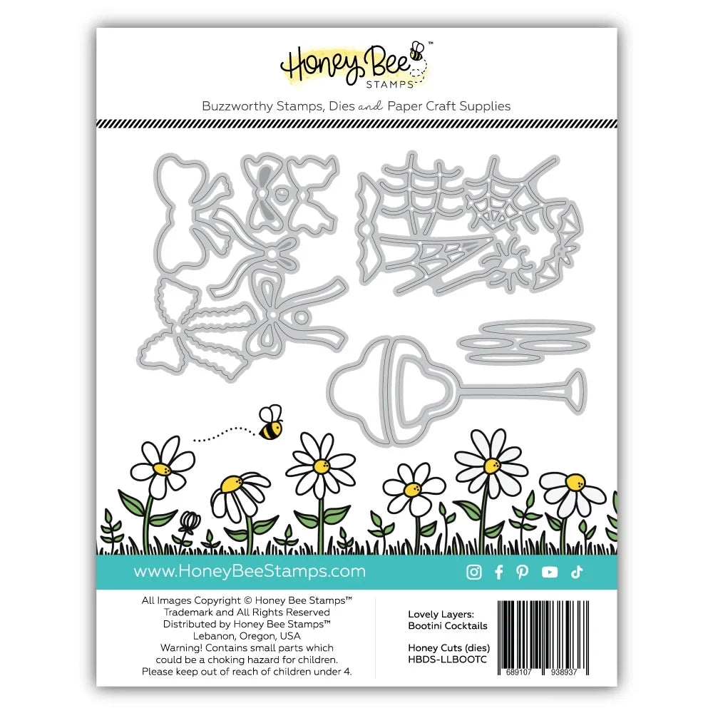 Lovely Layers: Bootini Cocktails - Honey Cuts Stand-Alone Dies