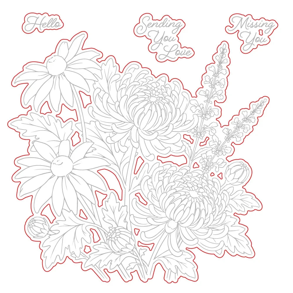 Harvest Blooms - Honey Cuts Coordinating Dies