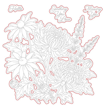 Harvest Blooms - Honey Cuts Coordinating Dies
