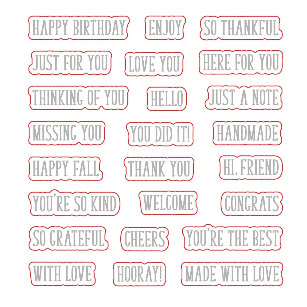 Little Labels - Honey Cuts Coordinating Dies
