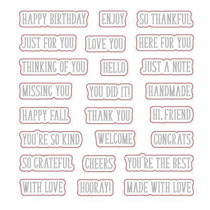 Little Labels - Honey Cuts Coordinating Dies