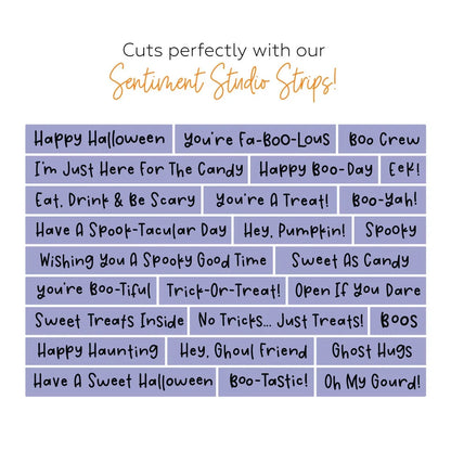 Sentiment Studio: Strips - Honey Cuts Coordinating Dies