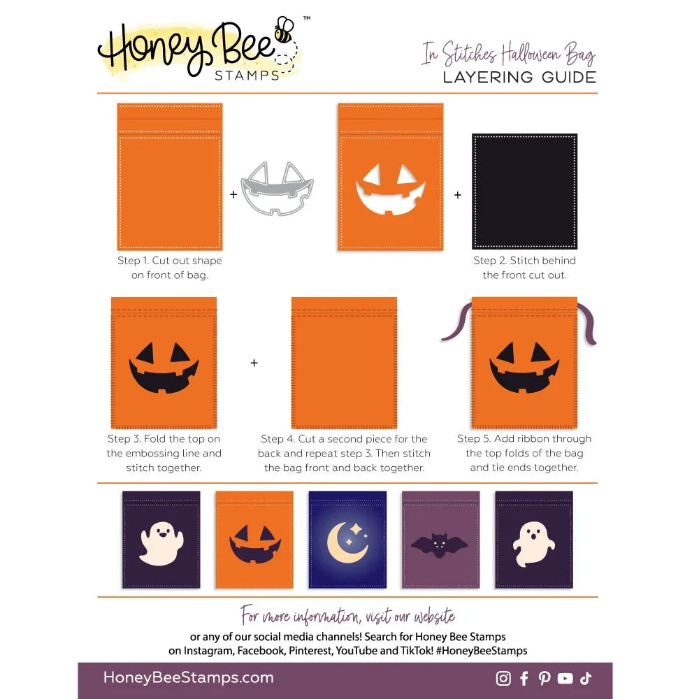 In Stitches: Halloween Bag - Honey Cuts Stand-Alone Dies
