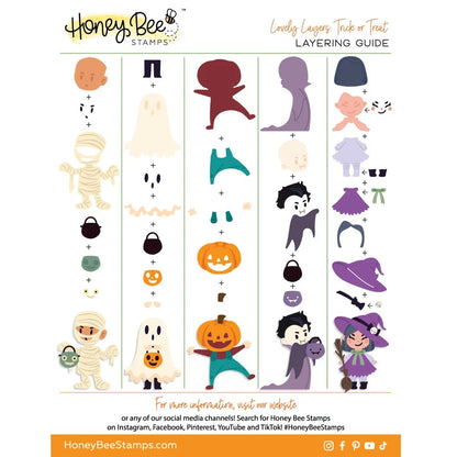 Lovely Layers: Trick Or Treat - Honey Cuts Stand-Alone Dies