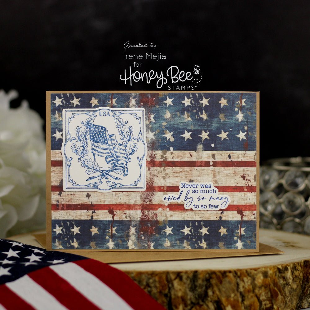 Americana Paper Pad 6x8.5 - 24 Double - Sided Sheets - Honey Bee Stamps