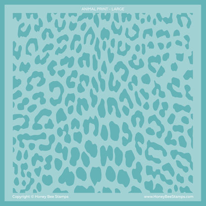 Animal Prints - 6"x6" Stencil Set of 2 Layering Background Stencils - Honey Bee Stamps